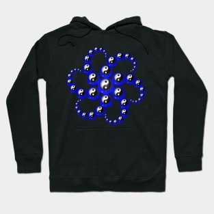 Yin Yang Design - Blue Color Hoodie